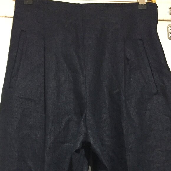 VINTAGE FINITY HIGH WAIST LINEN PANTS SIZE 10 - Picture 7 of 8